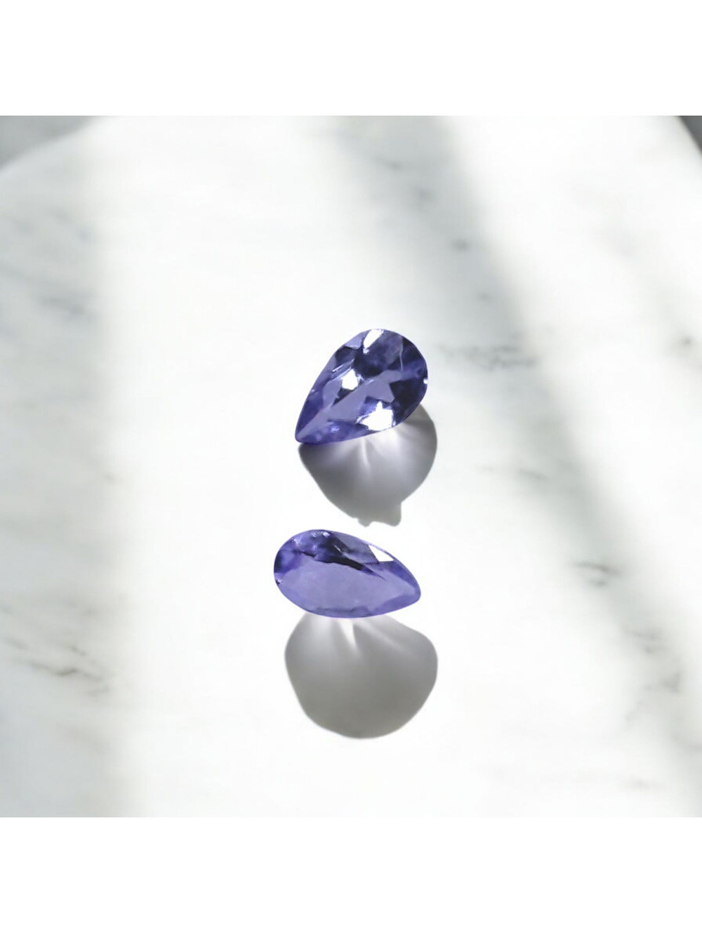 2 Piece 4mm Earth Mined Genuine Tanzanite Pear Cut Matching Set Loose Gemstones
